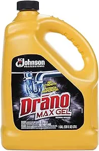 Drano 696642 Max Gel Clog Remover, Bleach Scent, 128 oz Bottle