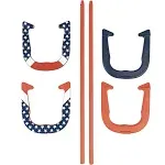 Triumph Patriotic Forged Horseshoe Set