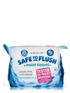 Safe to Flush Moist Tissues