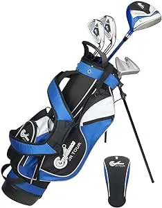 Confidence Golf Junior Golf Clubs Set for Kids Age 8-12 (4' 6" to 5' 1" Tall) - Lefty