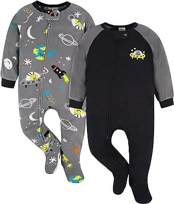 Gerber 2-Pack Baby & Toddler Boys Space Fleece Pajamas - 5T