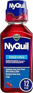 Vicks NyQuil Cold & Flu Nighttime Relief Liquid - 12 fl oz bottle