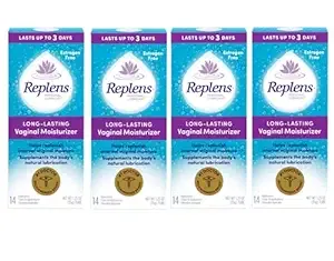 Replens Long-Lasting Vaginal Moisturizer with Reusable Applicator, 14 Count - 4 Pack