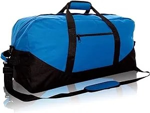 DALIX 25" Big Adventure Large Gym Sports Duffle Bag (Black Grey Navy Blue Red Camo)