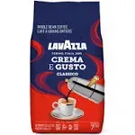 Lavazza Crema E Gusto Whole Bean Coffee 1 kg Bag, Authentic Italian