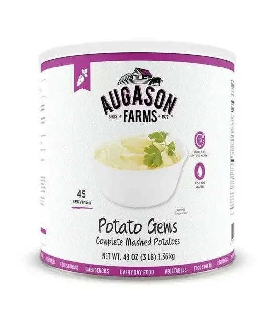 Augason Farms Potato Gems Complete Mashed Potatoes No. 10 Can