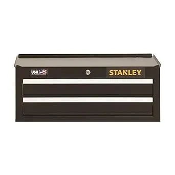 Stanley 300 Series Middle Tool Chest, 2 Drawer, 26 in Wide, Black