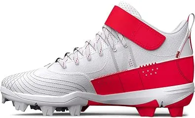 Under Armour Boys' Harper 7 Mid Junior Rubber Molded Cleat Baseball Shoe