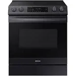 Samsung 6.3 Cu. ft. Slide-In Electric Range with Air Fry, Stainless Steel - NE63T8511SS