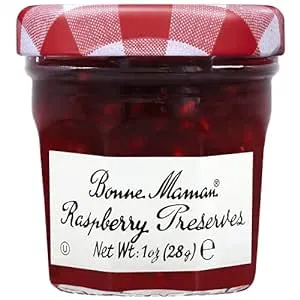 Bonne Maman Raspberry Preserves, Mini Jars (Pack of 60 jars)