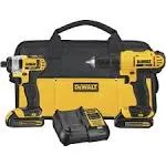 DeWalt DCK240C2 20V Max Cordless Drill/Driver & Impact Combo Kit