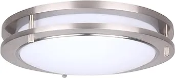 LIT-PaTH 10 inch Dimmable LED Flush Mount Ceiling Lighting Fixture, 14W Replace ...