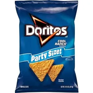 Doritos Tortilla Chips Cool Ranch Party Size Bag, 14.5 Oz