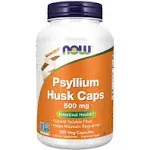 Now Foods Psyllium Husk Caps 500 Capsules - Dietary Supplement