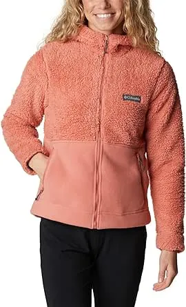 Columbia Women’s Winter Pass Sherpa Hooded Full Zip Fleece Jacket size xxl