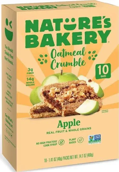 Nature's Bakery Oatmeal Crumble, Apple - 1.41 oz