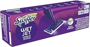 Swiffer WetJet Mopping Kit, 10 Mopping Pads, 6 Heavy Duty & 4 Original (49886)