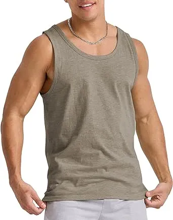 Hanes Men's Originals Tri-Blend Tank Top, Lightweight Tanks For Men, Sleeveless Tank Shirt