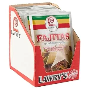 Lawry's Fajitas Spices & Seasonings Mix, 1.27 oz (Pack of 12)