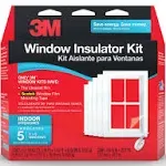 3M Outdoor Window Insulation Kit, Clear Window Film for Heat and Cold, 5.16 ft. x 7 ft., Covers Two 3 ft. x 5 ft. Windows