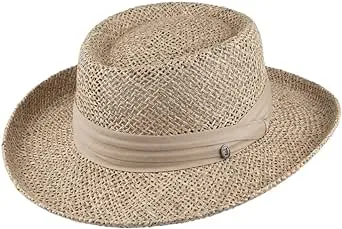 Jaxon Pebble Beach Seagrass Straw Gambler Hat