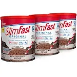 Slimfast Original Rich Chocolate Royale Powder-0.8 lb.-3/Case