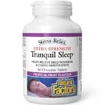 Natural Factors Extra Strength Tranquil Sleep 60 Chewable Tablets