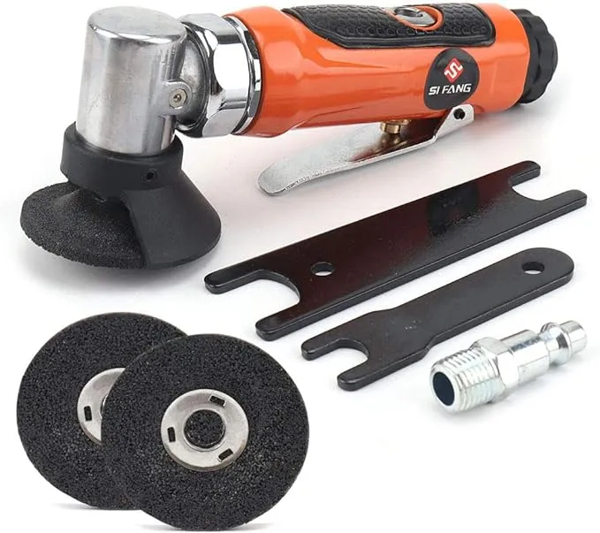 Pneumatic 2-Inch Mini Air Angle Grinder Cut Off Tool Mini Wheel Grinders With 3Pcs 2&#39;&#39; Grinding Wheel