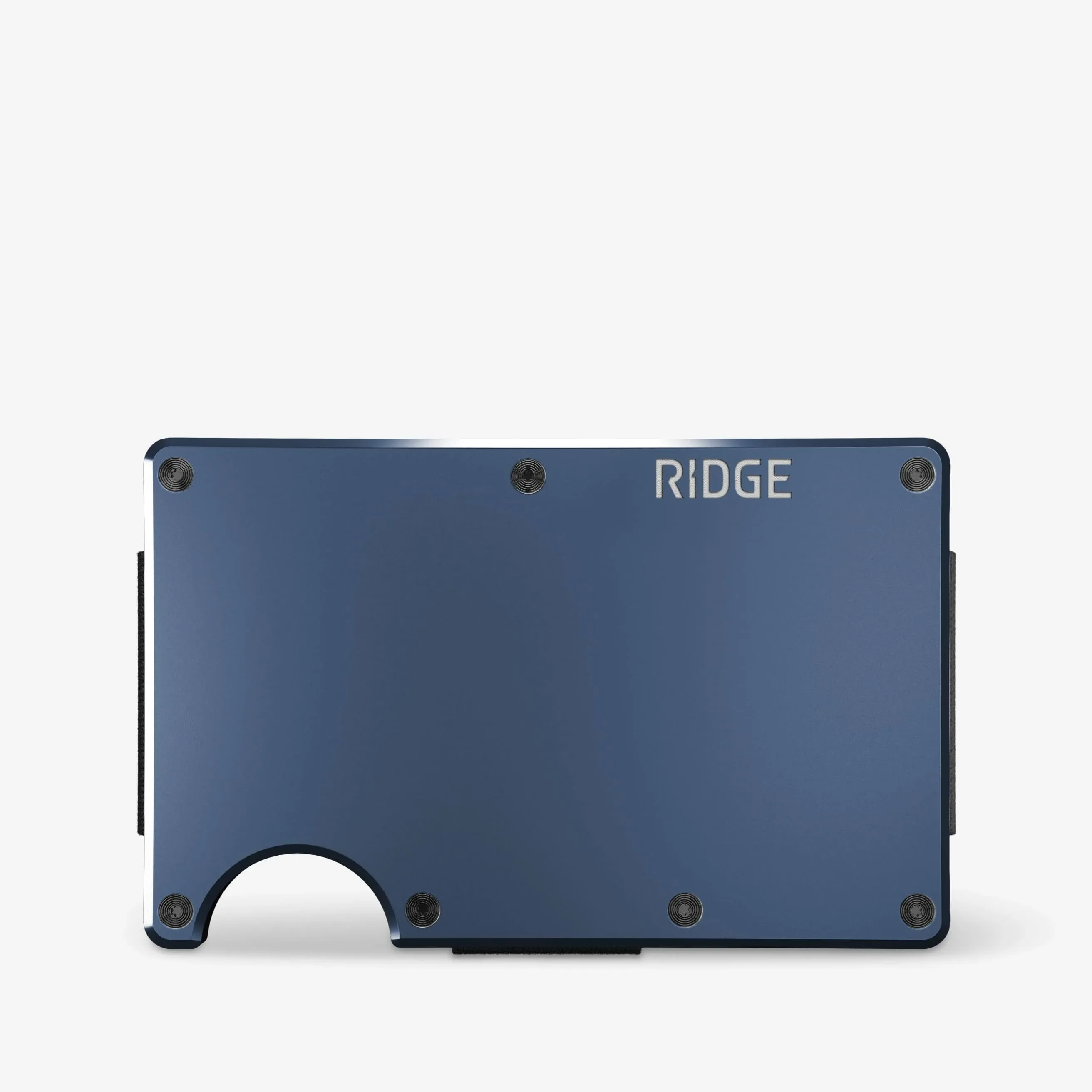 Ridge Men's Minimalist Metal RFID Blocking Wallet with Card Holder