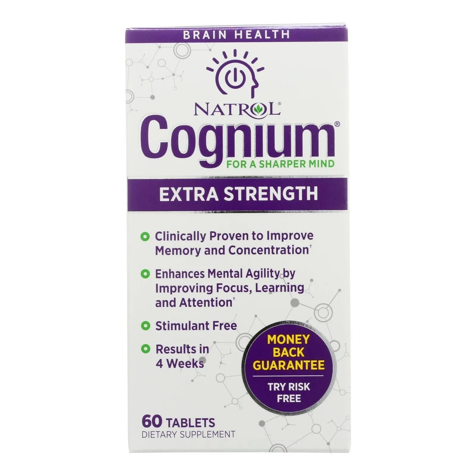 Natrol Cognium Memory - Extra Strength 200 mg 60 Tabs