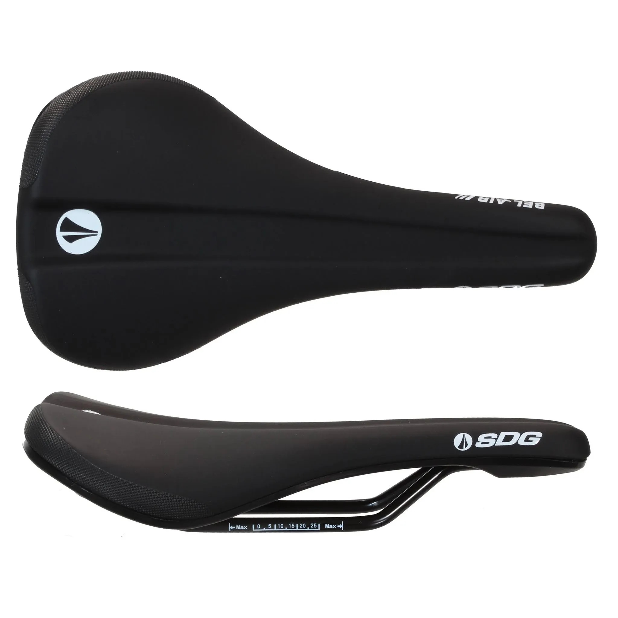 SDG Bel Air V3 Saddle - Steel Rails Black