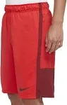 Nike Men&#039;s Dri-FIT Knit Hybrid Training Basketball Shorts Red DM5944-657 3XL