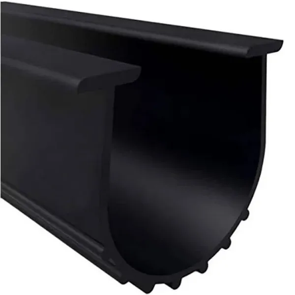 Wellco 10 ft. Weatherproof Rubber Garage Door Bottom Seal ThresholdStrip GDS10E