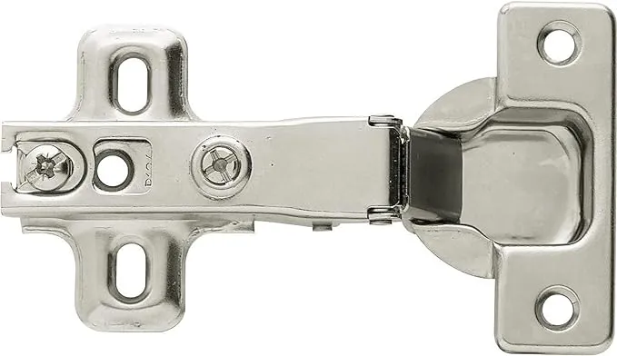 Liberty Hardware European 110 Degree Full Overlay Hinge - Set of 10, Nickel Plated