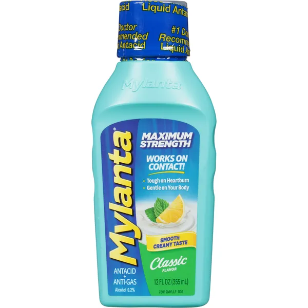 Mylanta Maximum Strength Liquid Antacid Classic - 12.0 fl oz