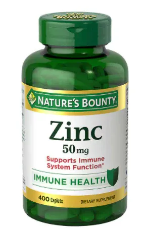 Nature's Bounty Zinc 50mg, 400 Caplets