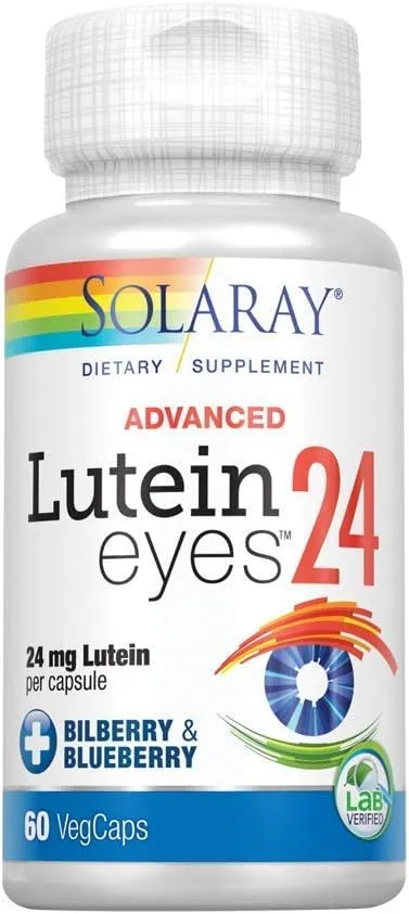 Solaray - Lutein Eyes Advanced, 24 mg, 60 Capsules