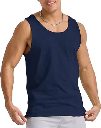 Hanes Men's Originals Tri-Blend Tank Top, Lightweight Tanks For Men, Sleeveless Tank Shirt