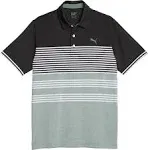 Puma MATTR Track Golf Polo, Black/Green