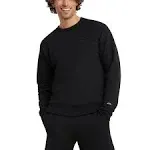 Champion Men's Powerblend Fleece Pullover Crew (Black - M)