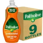 Palmolive Ultra Antibacterial Dishwashing Liquid, 20 oz Bottle, 9/Carton