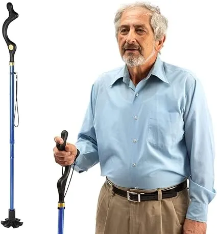 Walking Cane for Men and Walking Canes for Women Special Balancing - Cane Walking Stick Have 10 Adjustable Heights - self Standing Folding Cane, Portable Collapsible Cane, Comfortable