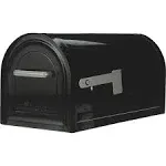 Gibraltar MB981B01 Reliant Locking Post Mount Mailbox, Black