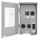 SIEMENS Temporary GFCI Outlet Panel: 50 A Amps, 120/240V AC, Single Phase, 3R, 3 Outlets