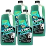 Zep Drain Defense Pipe Build-Up Remover - 64 Ounces (Case of 4) Zldc64 - Professional Strength Liquid Pipe Build Up Remover