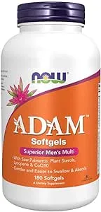 NOW Foods AdamTM Men's Multiple Vitamin -Softgels,180 Count (Pack of 1)