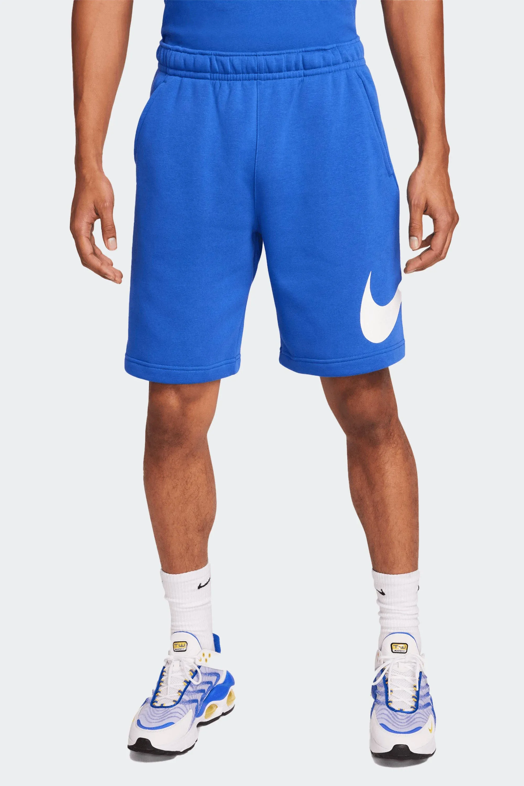 Nike Sportswear Club Men's Graphic Shorts - Game Royal/White - Size L