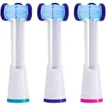 Triple Bristle Compatible with Philips Sonicare Only - Replacement Toothbrush Heads - Fits Only DiamondClean, FlexCare+, HealthyWhite+, 2 Series Plaque Control, 3