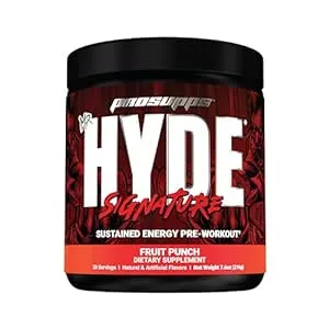 PROSUPPS Mr. Hyde Signature Series Pre-Workout Energy Drink – Intense Sustained Energy, Focus & Pumps with Beta Alanine, Creatine, Nitrosigine & TeaCrine (30 Servings, Fruit Punch)