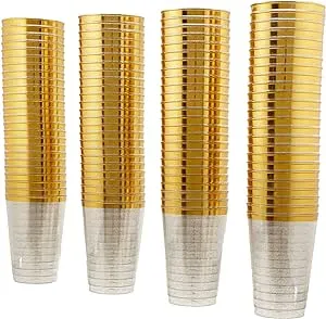 12oz Hard Plastic Party Cups – Perfect for Home, Office, Bars, Weddings, Showers, Birthdays, Anniversaries, and Parties! Durable & Stylish Old